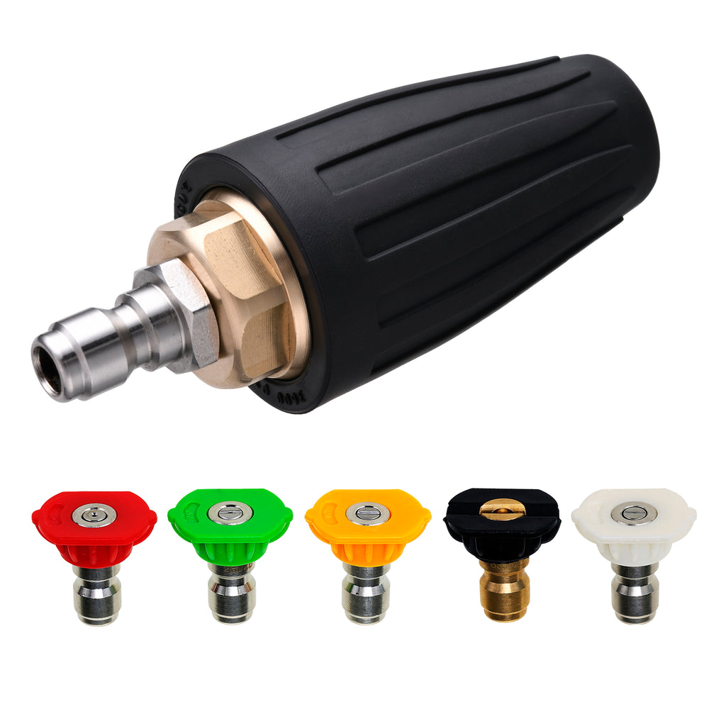High Pressure Washer Extension Wand With Turbo Nozzle - 1/4 Quick Connect