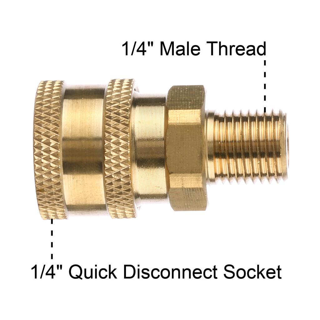 1/4 Inch Female FNPT Brass Quick Connect Coupler For Pressure Washer