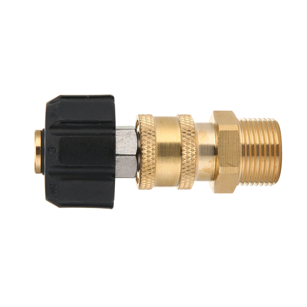 High Pressure Washer Adapter Brass M22 Pressure Washer Plug Threaded Hose Adapter Quick Connect High Pressure Washer Adapter Brass M22 Pressure Washer Plug Threaded Hose Adapter Quick Connect